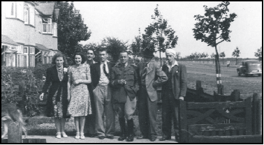 ETIENNE & VIOLETTE'S FATHER OUTSIDE THEIR HOME IN HARMONDSWORTH